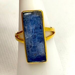 Made In Earth MIE Kyanite Gold Vermeil Ring